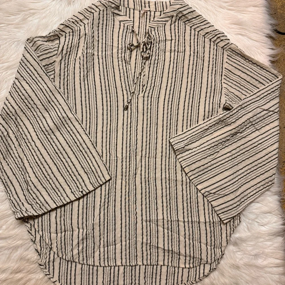 3/20 Free People Rhythm of the Night Tunic Long Sleeve Shirt
